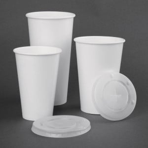 Vasos para bebidas frías de papel reciclable 454ml - Lote de 1000