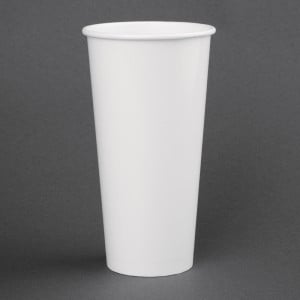 Vasos Bebidas Frías Papel 625ml 90mm - Lote 1000 reciclables, elegantes & prácticos