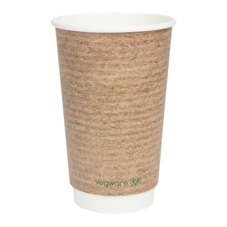 Vasos Bebidas calientes Doble Pared Compostables 455 ml - Lote de 500 por Vegware