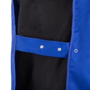 Delantal tipo sobrepelliz con bolsillo azul rey - Whites Chefs Clothing