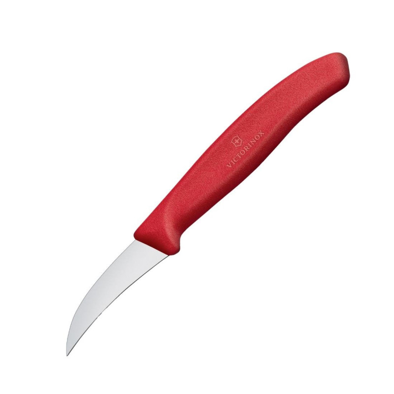 Cuchillo Pico de Pájaro 8 cm Rojo Victorinox - Precisión y calidad profesional.