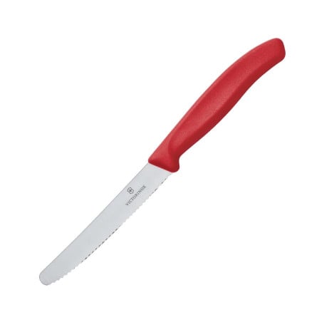 Cuchillo para tomates dentado Victorinox 11cm rojo