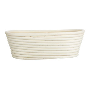 Oval Rattan Fermentation Basket 250x150x80 mm Vogue: Perfect pastry & even fermentation