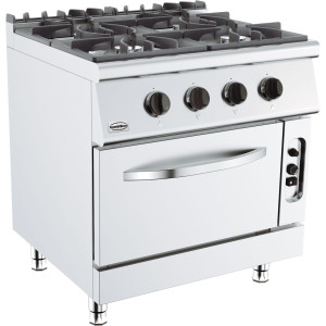 Horno Profesional 700 con Horno a Gas - 4 Quemadores - CombiSteel
