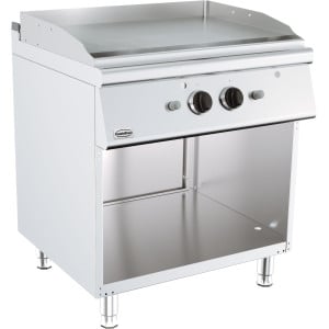 Plancha a Gas con Placa Lisa - 800 x 700 mm - CombiSteel