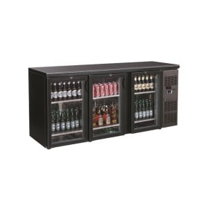 Barra trasera refrigerada con 3 puertas de cristal - 537 L - CombiSteel