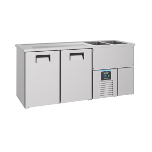 Enfriador de cerveza de 2 puertas - 2 grifos a la derecha - CombiSteel