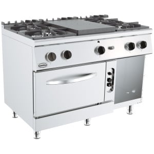 Fourneau Professionnel 700 - 4 Quemadores y Horno a Gas - CombiSteel