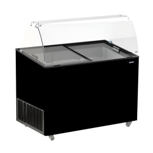 Vitrina de helado negro - 8 x 5 L | CombiSteel | Equipamiento de restauración