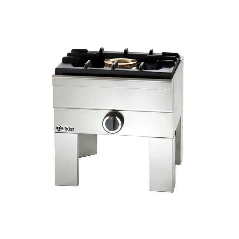 Cocina de gas con patas - 225 mm Bartscher 1059403