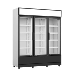 Vitrina refrigerada de bebidas de 3 puertas de cristal 1065L Combisteel - Alta capacidad, calidad premium