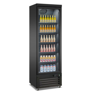 Vitrina de Bebidas Negra con 2 Puertas de Vidrio - 450 L - CombiSteel