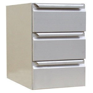Bloc 3 Tiroirs pour Table - L 400 x P 630 mm - CombiSteel