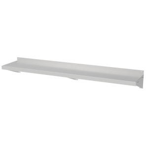 Estante de Pared en Acero Inoxidable con Escuadras - L 1400 x P 300 mm - CombiSteel