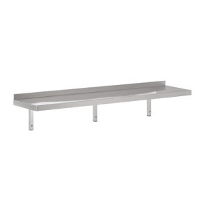 Estante de Pared en Acero Inoxidable con Soporte - L 2400 x P 300 mm - CombiSteel