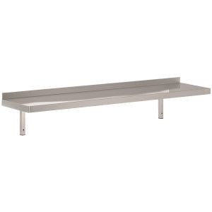 Estante de Pared en Acero Inoxidable con Soporte - L 800 x P 300 mm - CombiSteel