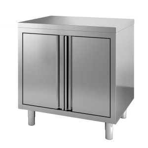 Mueble Inox Bajo con 2 Puertas Batientes - L 800 x P 700 mm - CombiSteel