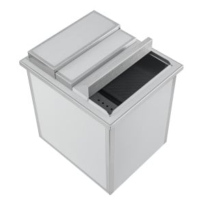 Built-in Stainless Steel Ice Bin - 380x446 MM
