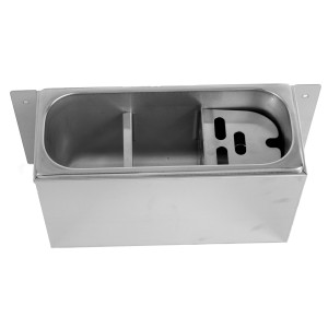 Fregadero Cuchara de Helado con Conexión de Agua y Tubo de Desagüe - CombiSteel