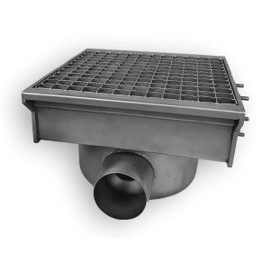 Caniveau de Sol - 300 x 265 mm - 2 Salidas - CombiSteel