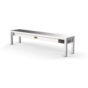 Estante de Mesa Calefactora de Cerámica - 1 Nivel - L 1600 x P 300 mm - CombiSteel