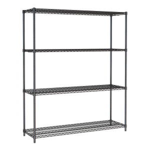 Estantería 4 Niveles Desmontable Negra - L 1500 x P 450 mm - CombiSteel
