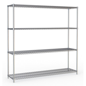 Estantería Desmontable 4 Niveles - Acero Cromado CombiSteel