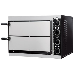 Horno para Pizza de 2 Cámaras - 2 Pizzas - 230 V - CombiSteel