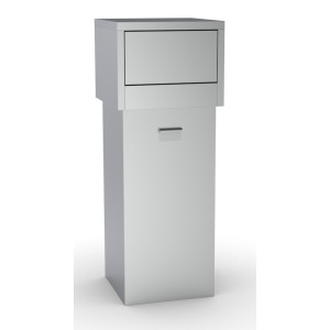 Papelera de acero inoxidable - 80 L