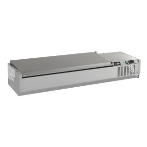 Saladette Refrigerada para Colocar con Tapa de Acero Inoxidable - 6 GN 1/4