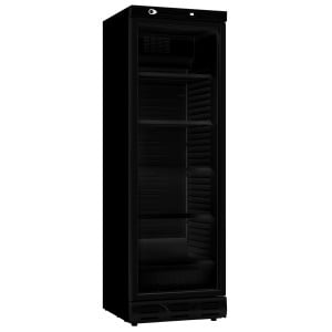 Armario Refrigerado para Bebidas Negro con Puerta de Vidrio - 382 L