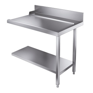 Mesa de Carga con Estante y Respaldo - Derecha - L 1100 x P 750 mm - CombiSteel