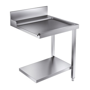 Mesa de Carga con Estante y Respaldo - Derecha - L 700 x P 750 mm - CombiSteel