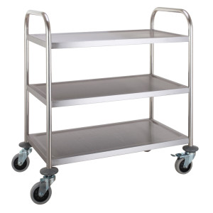 Carro de Acero Inoxidable Desmontable de 3 Niveles - CombiSteel