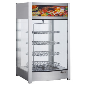 Vitrine Caliente Giratoria para Colocar - 97 L - CombiSteel