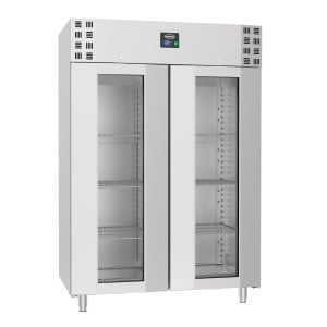 Armario Refrigerado Negativo en Inox - 2 Puertas de Vidrio - 1400 L - CombiSteel