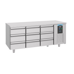 Table Réfrigérée Positive GN 1/1 à 9 Tiroirs - 474 L - CombiSteel