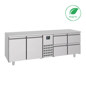 Mesa Refrigerada Positiva GN 1/1 con 2 Puertas y 4 Cajones - 632 L - CombiSteel