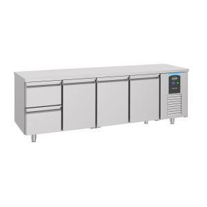 Mesa Refrigerada Positiva GN 1/1 con 3 Puertas y 2 Cajones - 632 L - CombiSteel