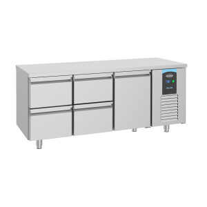 Mesa Refrigerada Positiva GN 1/1 con 1 Puerta y 4 Cajones - 474 L - CombiSteel