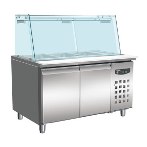 Mesa Refrigerada Positiva de 2 Puertas - 314 L - 3 GN 1/1 y 3 GN 1/6 - CombiSteel