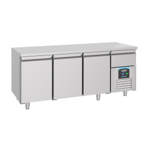 Mesa Refrigerada Positiva GN 1/1 con 3 Puertas y 1 Cajón - 474 L - CombiSteel