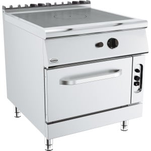 Cooker with Solid Top and Gas Oven - Base 900 - 11000 W - CombiSteel