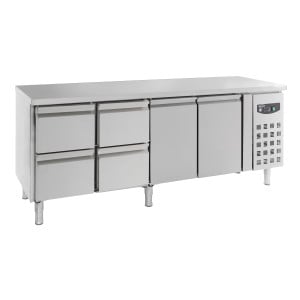 Mesa Refrigerada Positiva GN 1/1 con 2 Puertas y 4 Cajones - 553 L - CombiSteel