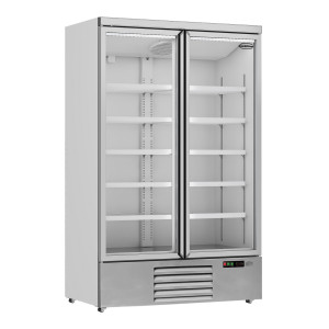 Armario Refrigerado Positivo Inox - 2 Puertas de Vidrio - 1000 L - CombiSteel