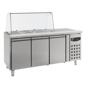 Saladette Refrigerada Positiva - 3 GN 1/1 - 465 L - CombiSteel