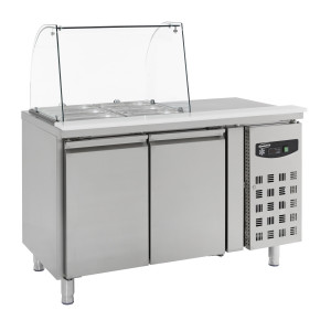 Saladette Refrigerada de 2 Puertas - 2 GN 1/1 - CombiSteel