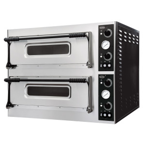2-Chamber Pizza Oven - 2 x 4 Pizzas - 400 V - CombiSteel