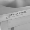 Meuble Plonge 1 Bac con Respaldo y 3 Cajones - 1200 x 600 mm - Bac a la Izquierda - Dynasteel