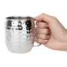 Taza de Acero Inoxidable Martillado - 440 ml - Lote de 6 - Olympia